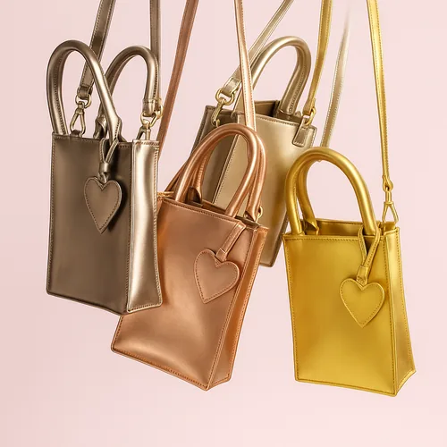 Bolsa Afrodita personalizada con letras metálicas