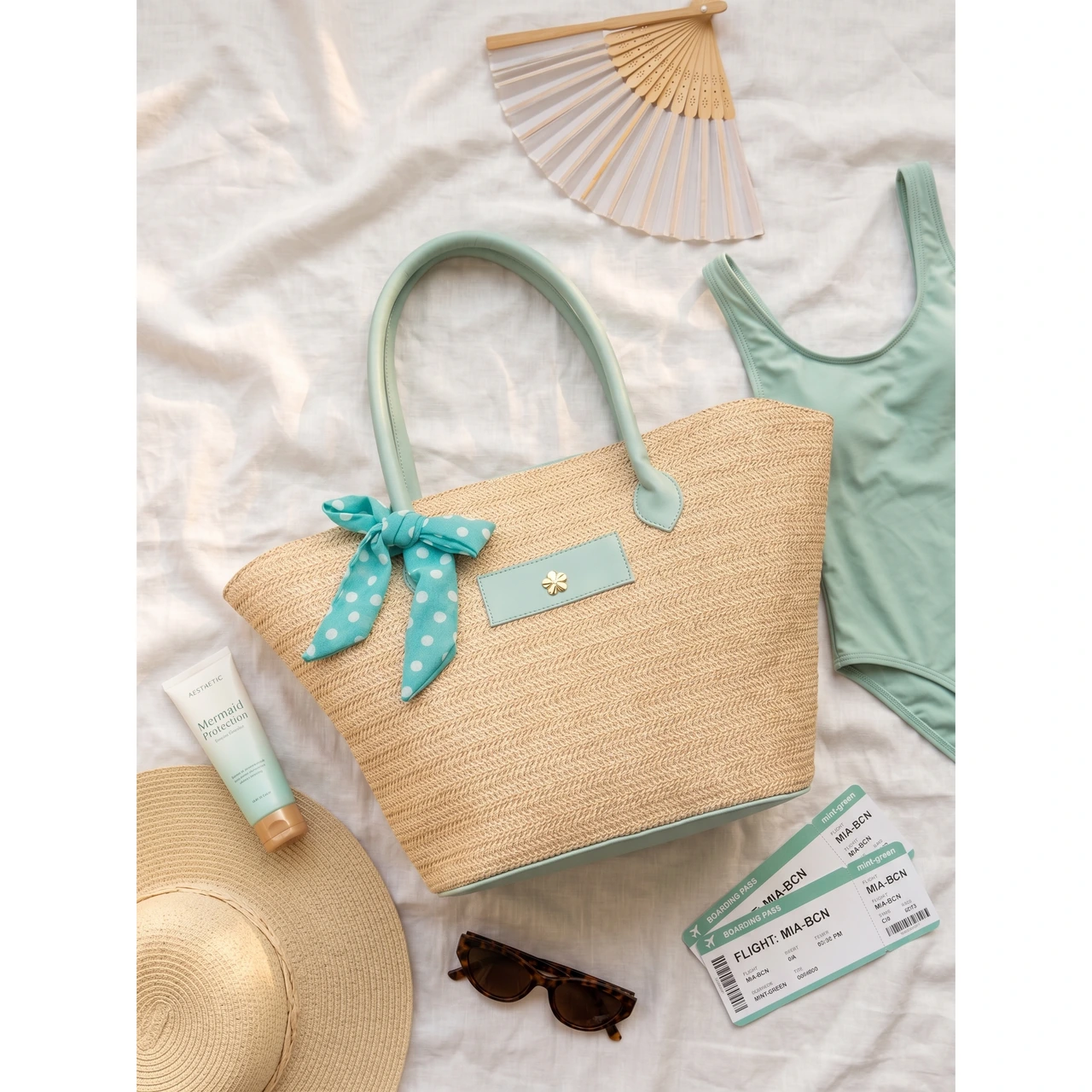 Alcíone — bolsa personalizada con letras metálicas