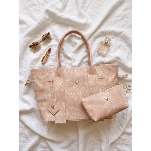 Bolsa Caliope Maxi personalizada con letras metálicas