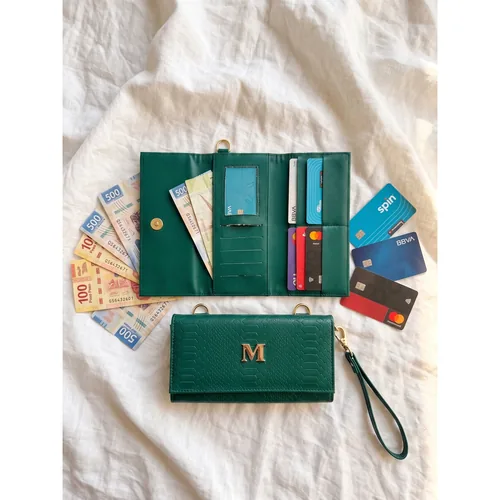 Bolsa Cartera personalizada con letras metálicas