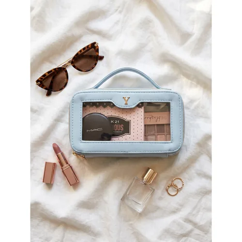 Bolsa Cosmetiquera Doble personalizada con letras metálicas