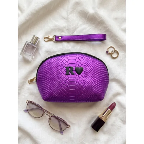 Bolsa Cosmetiquera personalizada con letras metálicas