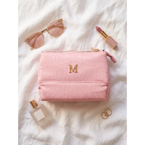 Bolsa Cosmetiquera Viaje personalizada con letras metálicas