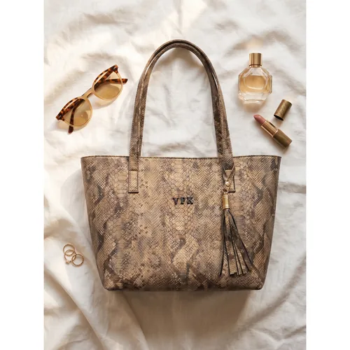 Bolsa Galatea personalizada con letras metálicas