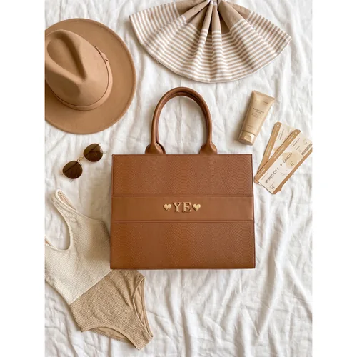 Bolsa Temis XL personalizada con letras metálicas