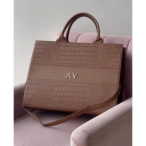 Bolsa Tote Classic XL personalizada con letras metálicas